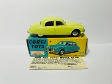 Corgi Toys 208s Jaguar 2.4 Litre Saloon, Boxed, Vintage, 1960's Near Mint.