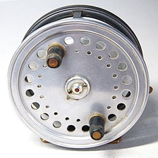 HARDY  VINTAGE  ' THE SILEX'  4" WIDE SALMON FISHING REEL.              (1323)