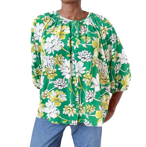 Tucker silk blouse green - tucker,