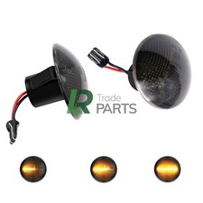 FOR RANGE ROVER L322 NEW DYNAMIC LED SMOKED SIDE REPEATERS INDICATOR LIGHTS PAIR