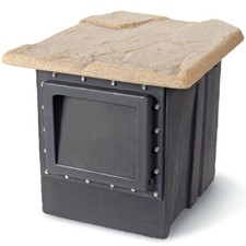 Pondbuilder PB1304 Serenity Pond Skimmer-w/faux rock lid cover-pump box-pool