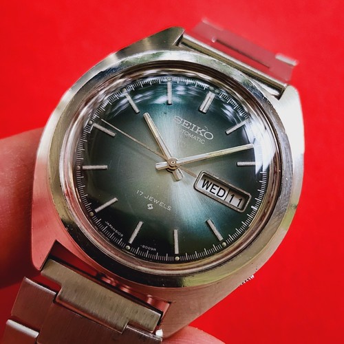 Seiko green sunburst dial - seiko,