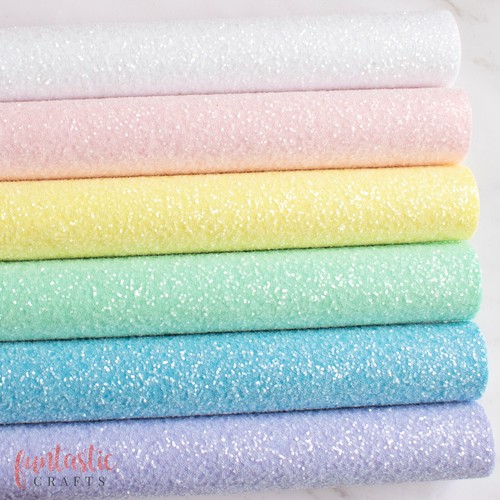 Frosted chunky glitter fabric - frosted,