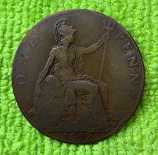 1912 One Penny Coin - George V
