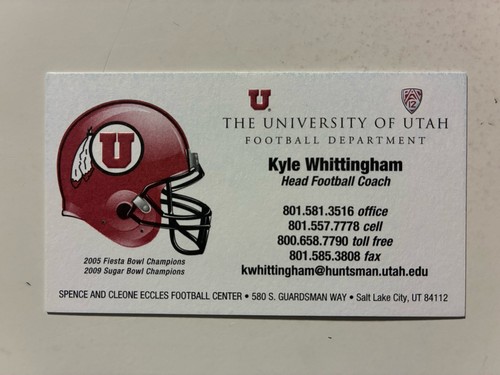 Kyle whittingham autograph - kyle,