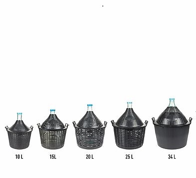 Glass carboy demijohn wide - demijohn,
