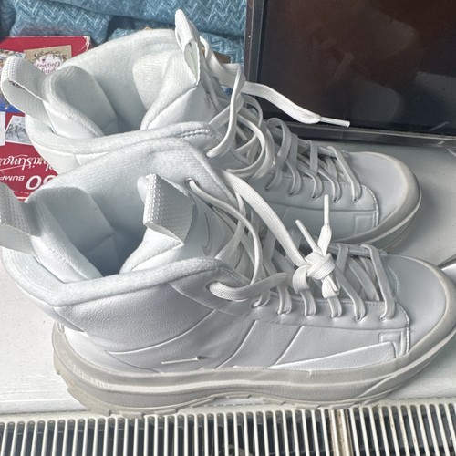 Nike mens white leather combat - white,