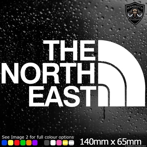 The north east vinyl sticker - north,