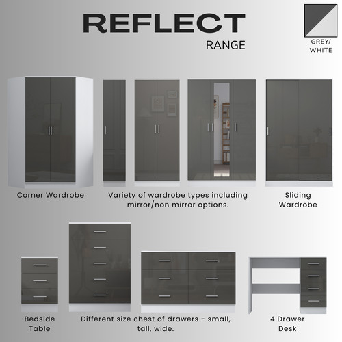 Reflect high gloss bedroom - gloss,