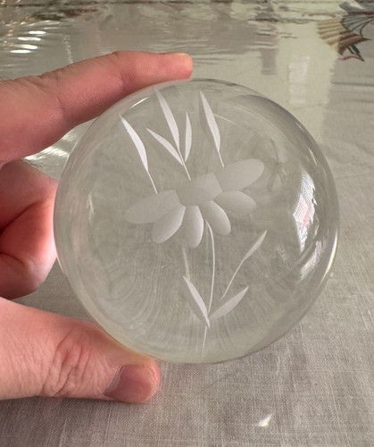 Vintage etched glass - vintage,
