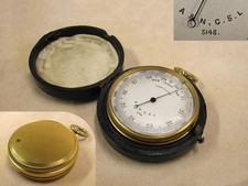 Late Victorian pocket barometer retailed by Army & Navy Co-operative Society