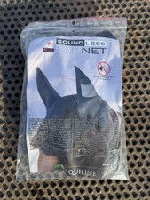 Equiline Soundless Acoustic Horse Ears/Ear Bonnet, Black, Full/Large, Used Once