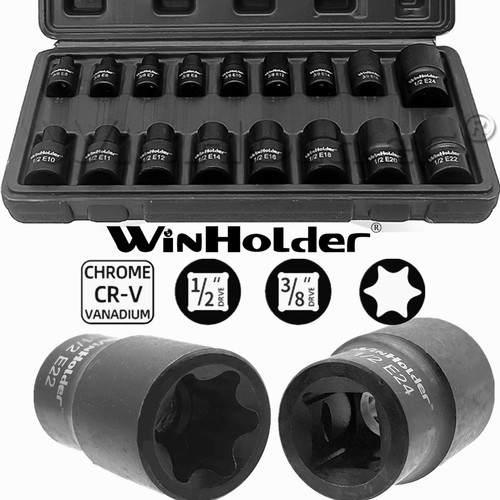 17pcs black impact torx - 17pcs, e