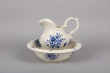 Vintage blue floral wash jug