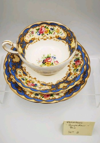 Paragon china tea - trio, blue