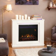 Electric Fireplace with 12