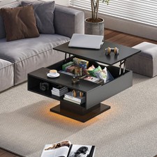 Square Coffee Table with LED