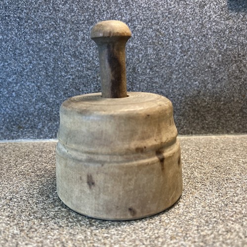 Antique 1900s wooden butter - antique,
