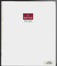 Rover Metro 1991-92 UK Market Sales Brochure C L S SL GTa GS GTi 1.1 1.4