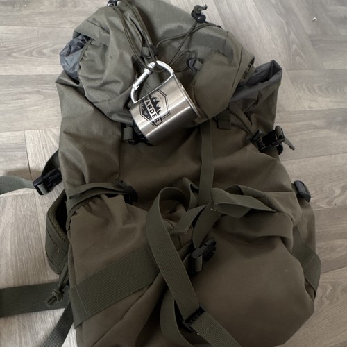 60l green hiking rucksack - 60l,