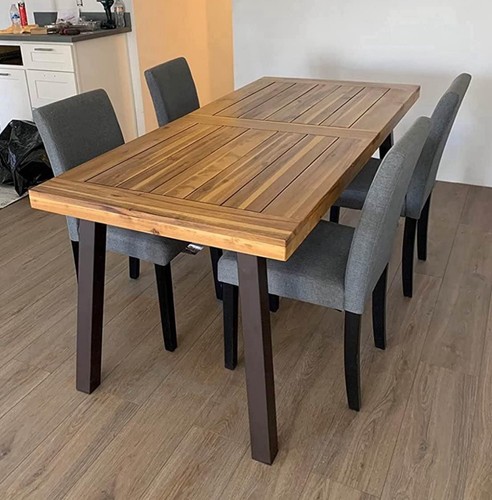 New solid wood dining table - new,