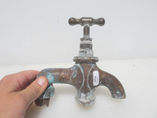 Large Victorian Brass Tap Garden Sink Belfast Basin Tank Old Antique Georgian