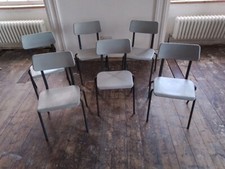 Retro Vintage Metal & Plastic School Children's Chairs (Sold Separately) 