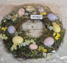 Easter Egg Wreath – Colorful Front Door Decoration for Easter Holiday
