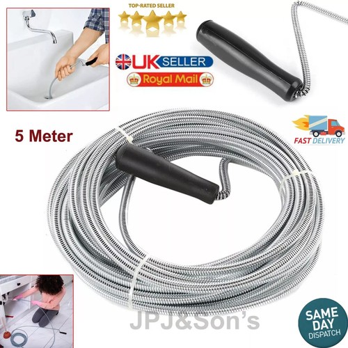 Long coiled drain cleaning - coiled,