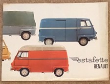 RENAULT ESTAFETTE Van PICKUP Minibus Sales Brochure c1960's #43662 03-06