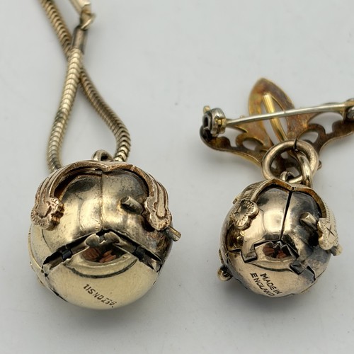 Large small 9ct gold silver - 9ct,