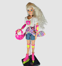 Vintage Barbie In Line Skating Doll, Original Outfit, Roller Blading 1995