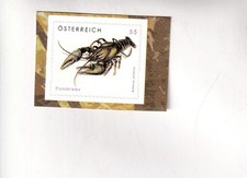 AUSTRIA POSTAGE STAMP Self-adhesive stamp CRAYFISH Crayfish Mint