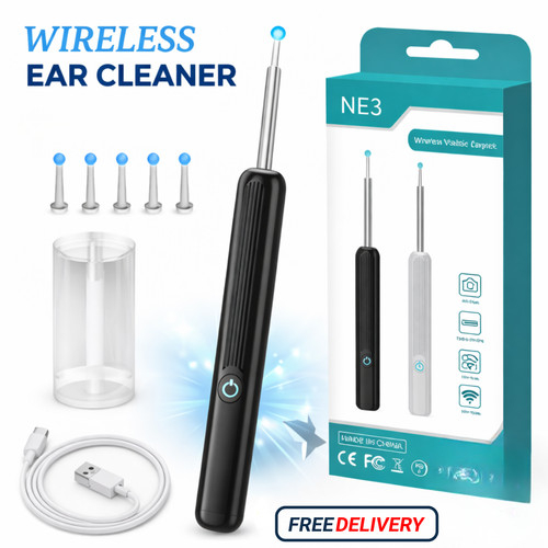 Wireless ear wax removal tool - ear,