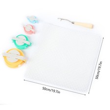 DIY Blank Rug Weaving Knitting Latch Hook Crochet Needle For Rug Making Carp HOT