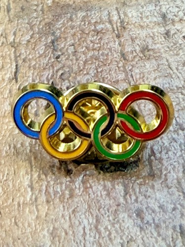 Pin badge olympic rings - pin,