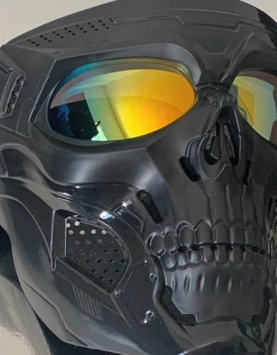 Skull mask with - mask, gold
