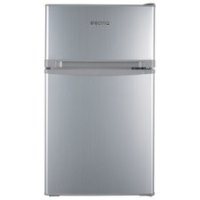 electriQ 80 L Under-Counter Fridge Freezer – Silver, Low Frost, Quiet 39 dB