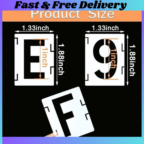 5inch letter stencils - letter,