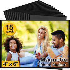 15 Pack Magnetic Picture Frame, 4 X 6 Inches Fridge Magnetic Photo Frames, Magne