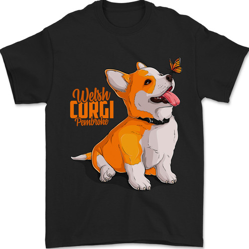 Welsh corgi illustration - a,