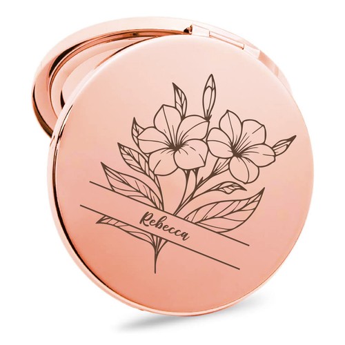 Personalised compact mirror - personalised,