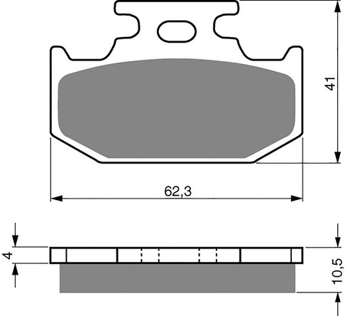 Goldfren rear brake disc pads - goldfren,