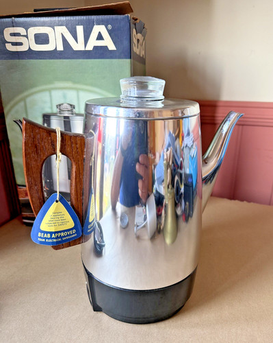 Vintage sona coffee percolator - vintage,