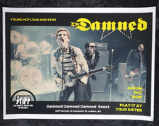 🧷 The Damned Poster Reprint – Play It at Your Sister – 30×40 cm Punk Rock Album