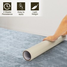 60cm×100m Carpet Floor Protector Self Adhesive Clear Roll Protector Cover Dust F