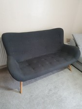 Made Doris 2 Seater Sofa In Grey / Shetland Slate Delivery Available