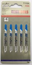 T118A JIGSAW BLADES JIG SAW METAL CUT - BOSCH HITACHI DEWALT ETC QTY 10