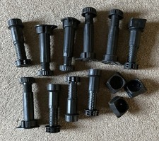 Kitchen Unit Pack of 10 Legs Adjustable Base Feet for Cabinet Carcass Plinth