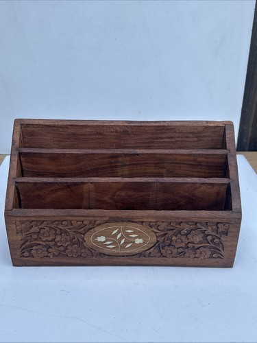 Hand carved wooden letter - hand, rack